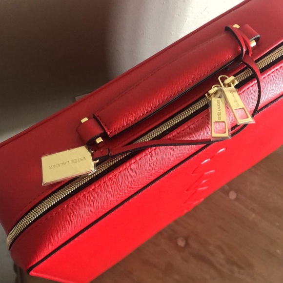 Éstee Lauder Red Cosmetic Case - Picture 3 of 5